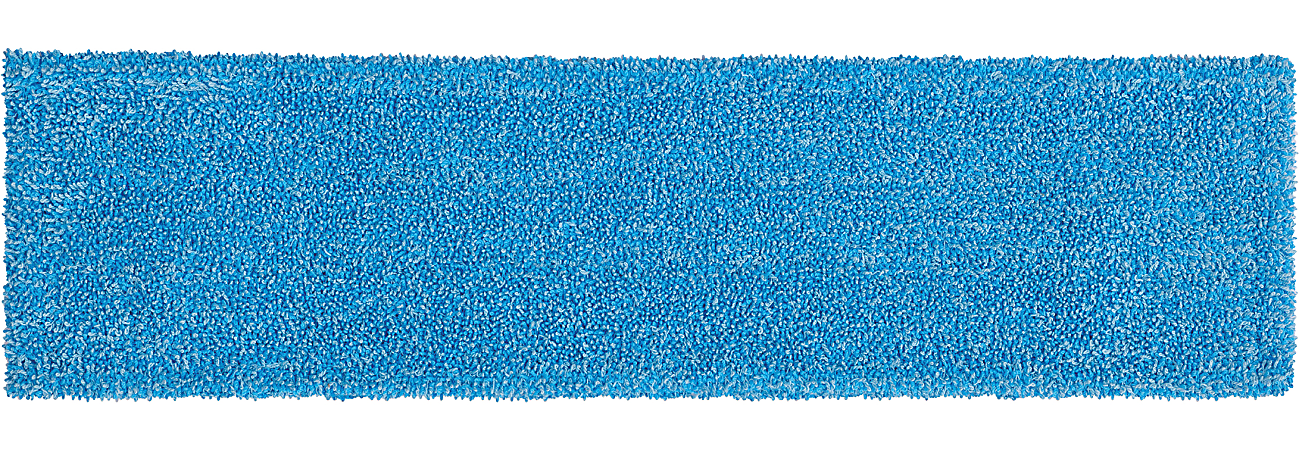 Rubbermaid Commercial Adaptable Microfiber Flat Mop Pad, 19-1/2” x 5-1/2”, Blue, 1 Each