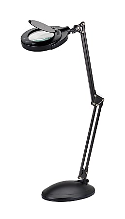 Bostitch PureOptics LED VLED600 Magnifying Desk Lamp With Clamp Mount 22 H  White - Office Depot