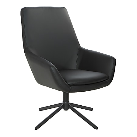Office Star™ Modern Scoop Design Chair, Black