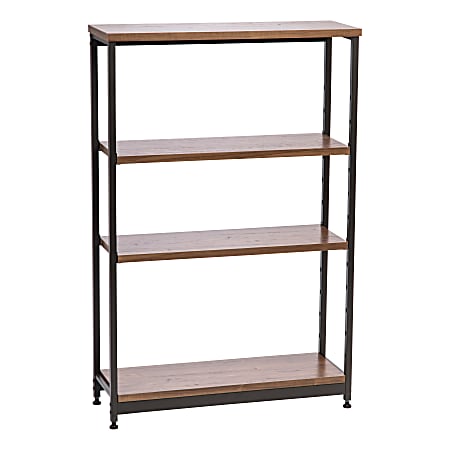 IRIS 48"H 4-Tier Tall And Wide Shelf, Brown/Black