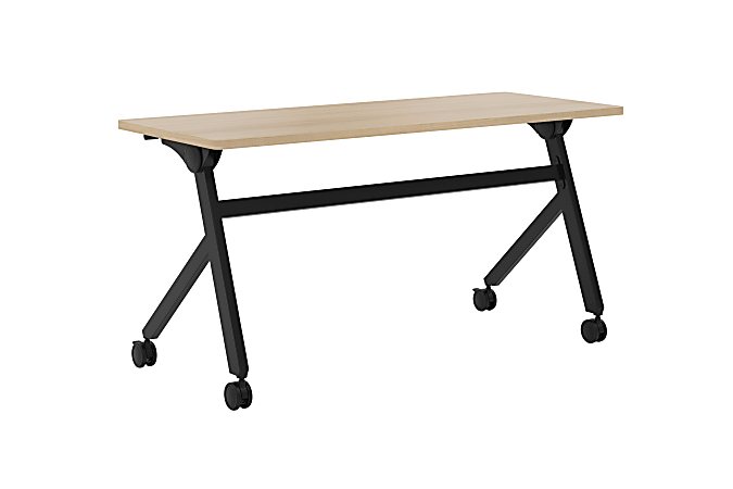 basyx by HON® Multipurpose 60"W Flip-Top Training Table, Wheat