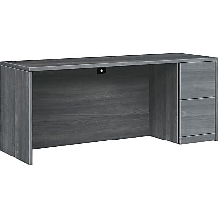 HON 10500 H105903R Pedestal Credenza - 72" x 24"29.5" - 2 x File Drawer(s)Right Side - Finish: Sterling Ash