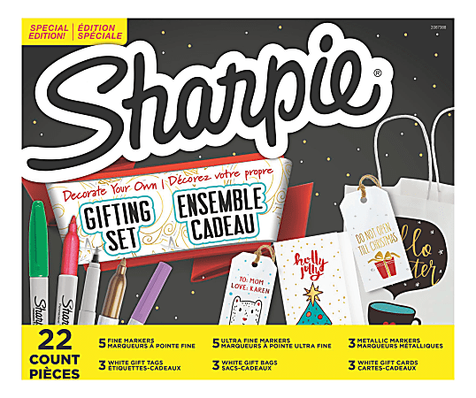 Sharpie Permanent Marker Decorate Your Own Gifting 22 Piece Set