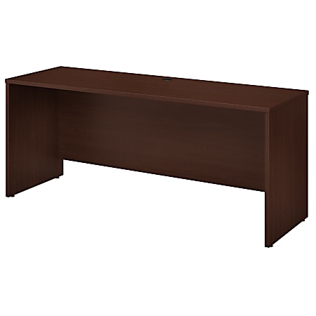 Bush Business Furniture Studio C Credenza Desk, 72"W x 24"D, Harvest Cherry, Standard Delivery