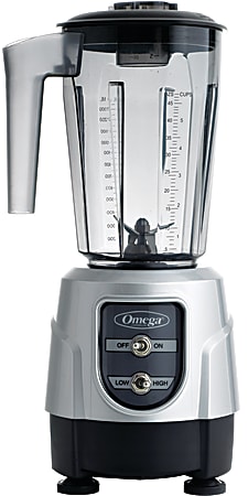 Omega BL330S 1HP High/Low Speed Blender, Silver