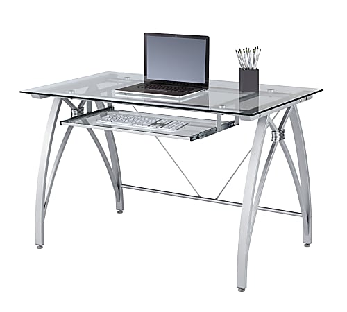 Glass desk set sales