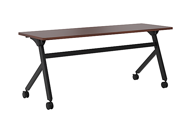 basyx by HON® Multipurpose 72"W Flip-Top Training Table, Chestnut