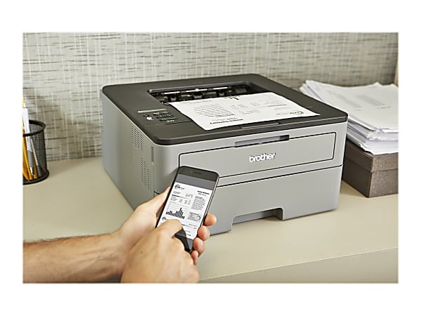 Brother HL L6210DW Wireless Business Laser Monochrome Printer - Office Depot