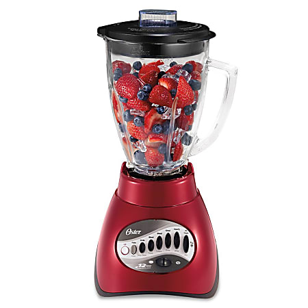 Oster Fresh + Easy Precise 12-Speed Blender, Red