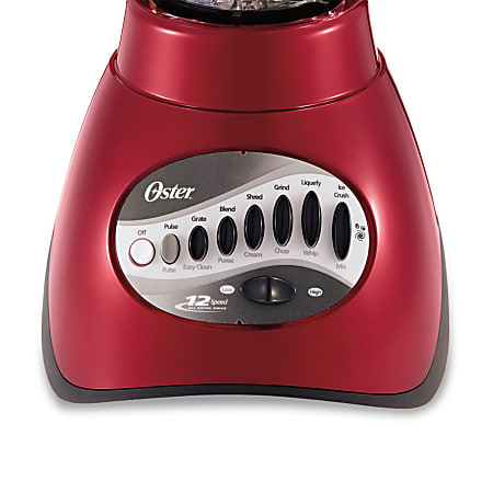 Oster Fresh Easy Precise 12 Speed Blender Red - Office Depot