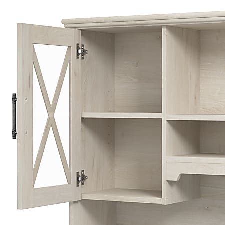 Bush Furniture Lennox Desk with Hutch and Storage Cabinet - Thumbnail 3
