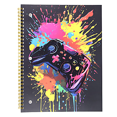 Top Flight Fashion 1-Subject Notebook, 8" x 10", 70 Sheets, Game Controller