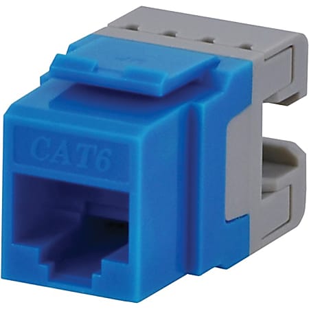 DataComm Cat 6 Data Jack 10 Pack - 10 Pack - 1 x RJ-45 Network Female - Blue