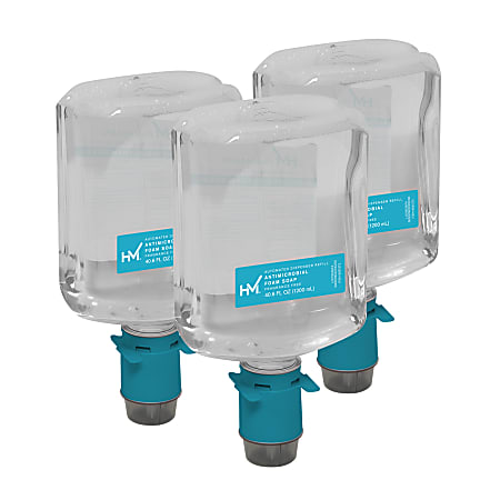 Highmark&reg; Antimicrobial Soap Refill For Automated Dispensers, 40.5 Oz, Case Of 3