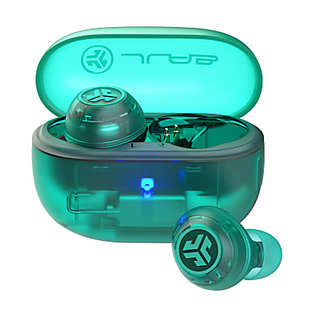 JLab Audio Go Pop ANC True Wireless Earbuds, Translucent Teal