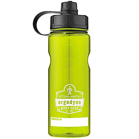 Ergodyne Chill-Its® 5151 Wide Mouth Water Bottle, 34 Oz, Lime