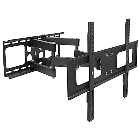 Mount-It! Full Motion Outdoor TV Wall Mount For Screen Sizes 37" To 80", 2-3/4”H x 8-3/4”W x 27-3/4”D, Black