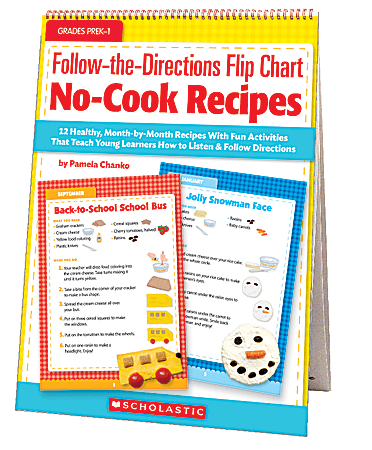 Scholastic Follow-The-Directions Flip Chart: No-Cook Recipes