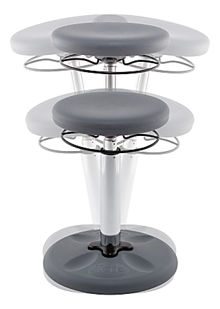 Kore Kids Adjustable Wobble Chair 15 12 to 21 12 H Gray Office Depot