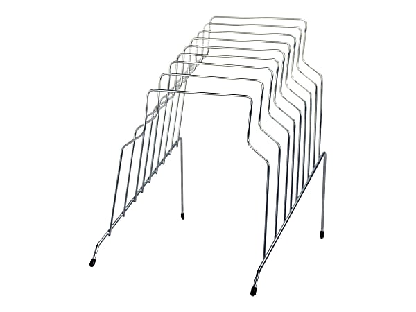 Fellowes&reg; Wire Step File&reg;, 8 Sections, Letter to Legal Size Files, 10.13" x 12.13" x 11.81", Silver