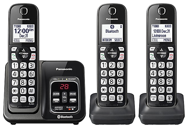 Combiné Sans Fil Panasonic KX-TGA106M (avec Base Et Chargeur) Pour TG1061/TG1062/TG1063