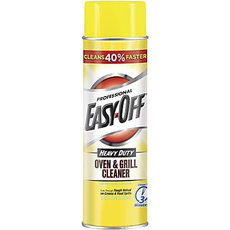 Easy-Off Heavy Duty Oven/Grill Cleaner - Spray - 24 fl oz (0.8 quart) - Lemon Scent - 1 Each - White
