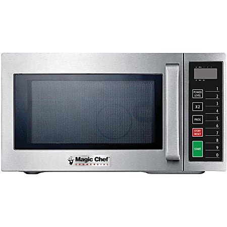 Magic Chef MCCM910ST .9 Cubic-ft Commercial Microwave - Single - 0.9 ft³ Capacity - Microwave - 3 Power Levels - MCCM910ST