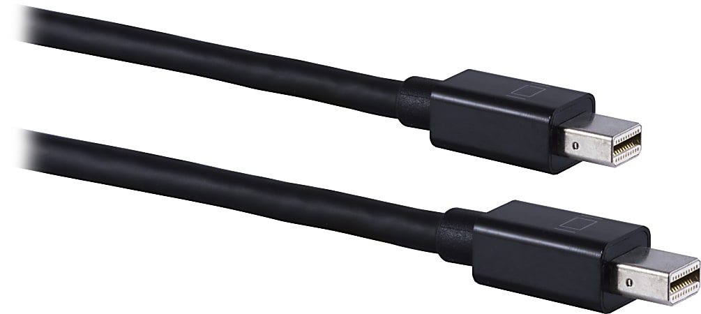 Ativa® Mini DisplayPort to Mini DisplayPort Cable, 6’, Black, 36544