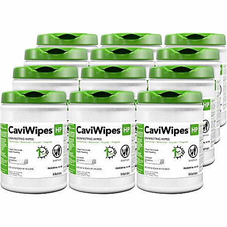 Metrex Caviwipes HP - Wipe - Disinfectant - White - 160/Pouch - 12 / Carton