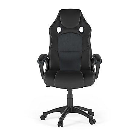 Lifestyle Solutions Elderidge Gaming Chair, Black/Gray