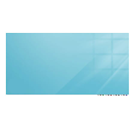 Ghent Aria Magnetic Projection Glass Board, 36”H x 72”W, Blue