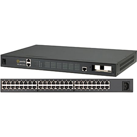 Perle IOLAN SCS48CM Console Server - 48 x RJ-45 Serial, 1 x RJ-45 10/100/1000Base-T - 1 x Modem Card