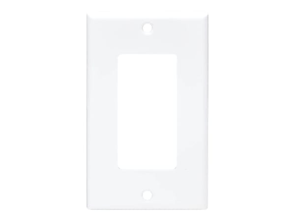 Tripp Lite Single-Gang Faceplate, Decora Style - Vertical, White - Faceplate - wall mountable - white - 1-gang