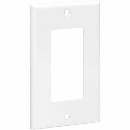 Eaton Tripp Lite Series Single-Gang Faceplate, Decora Style - Vertical, White - Faceplate - wall mountable - white - 1-gang