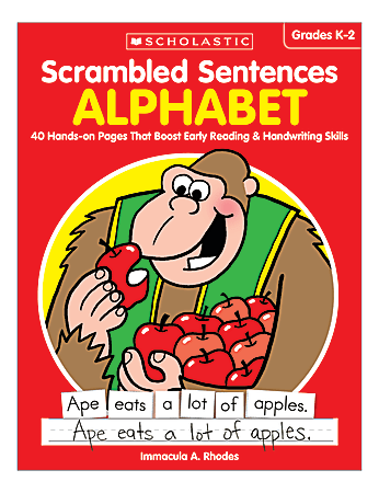Scholastic Teacher Resources Activity Book Scrambled Sentences, Alphabet, Grades K-2