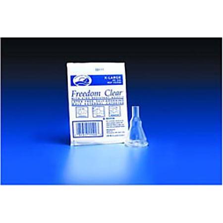 Freedom Clear® Male External Catheter, X-Large, 40mm, Color Code: Dark Blue