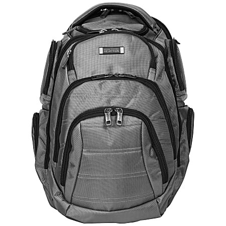 Kenneth Cole Reaction Deluxe Laptop Laptop Backpack Charcoal - Office Depot