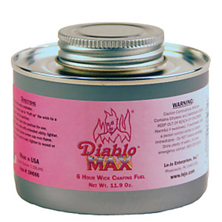 Dine-Aglow Diablo 6-Hour Wick Chafing Fuel, Pack Of