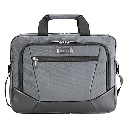 Kenneth Cole Reaction Laptop Case For 15.6" Laptops, Charcoal Gray