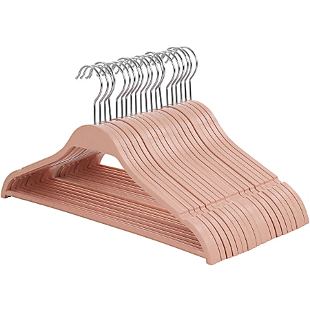 Elama Home Coat Hangers, Pink, Pack Of 20 Hangers