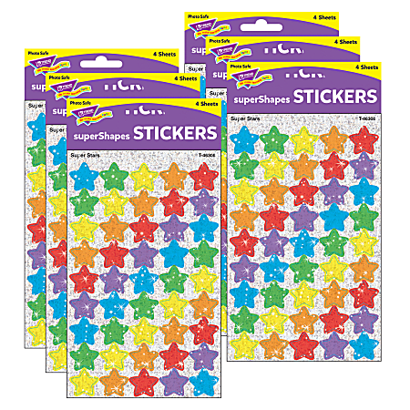 Trend superShapes Stickers, Super Stars, 180 Stickers Per