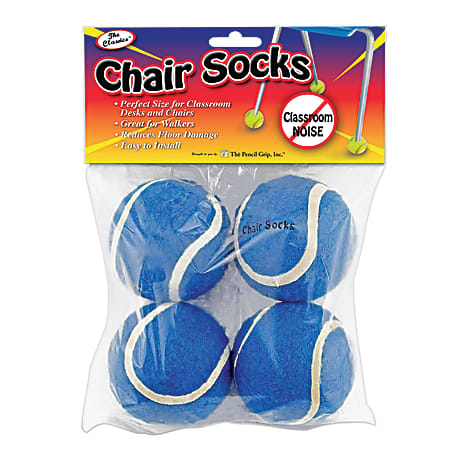 The Pencil Grip® Chair Socks, Blue, Pack Of 144 Chair Socks