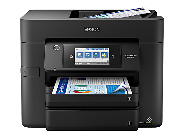 【30％OFF】 Pro WorkForce Epson WF Color One In All Inkjet Wireless 4830 Office Supplies