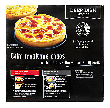Red Baron Deep Dish Pizza Singles Variety Pack, 4-Cheese/Pepperoni, 70. ...