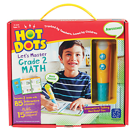 Educational Insights Hot Dots® Let's Master Grade 2 Math