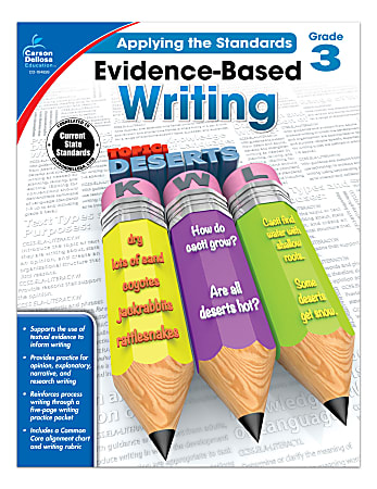 Carson-Dellosa&trade; Evidence-Based Writing Workbook, Grade 3