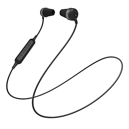 Koss The Plug Bluetooth Earbuds With Microphone And In-Line Control, Black, 196982.102