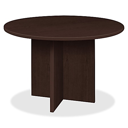 Lorell® Prominence 2.0 Round Conference Table, 42"W, Espresso