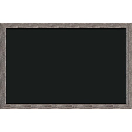 U Brands Magnetic Chalkboard, 35" X 23", Brown Rustic Wood Frame