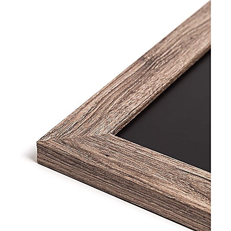 U Brands Magnetic Chalkboard 36 X 24 Brown Rustic MDF Decor ...